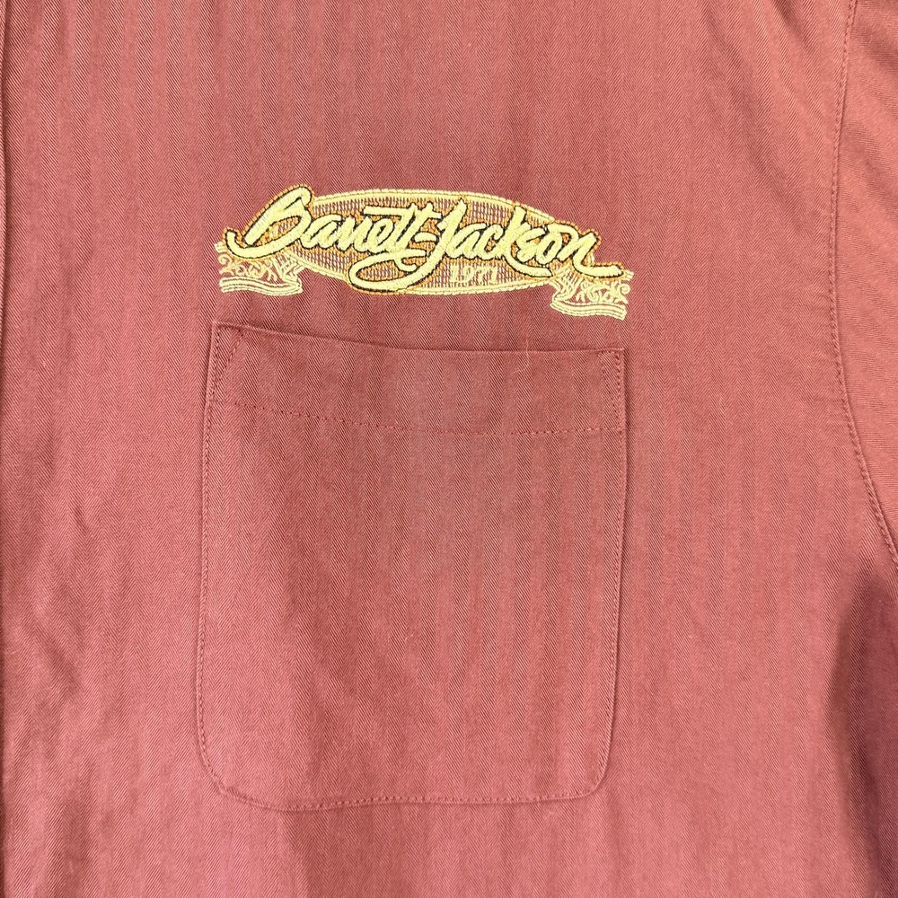 Barrett-Jackson Shirt Mens 2XL Red Hot Rod Embroidered Short Sleeve Button Up - Picture 4 of 10